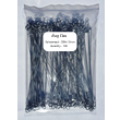 Heavy Duty Double Loop 300x1.6mm Galvanised Wire Twist Bag Ties Pack of 100 Length 300mm Width 1.6mm